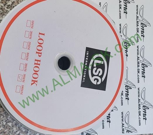 Suchý zips 20 mm HÁČIK čierny